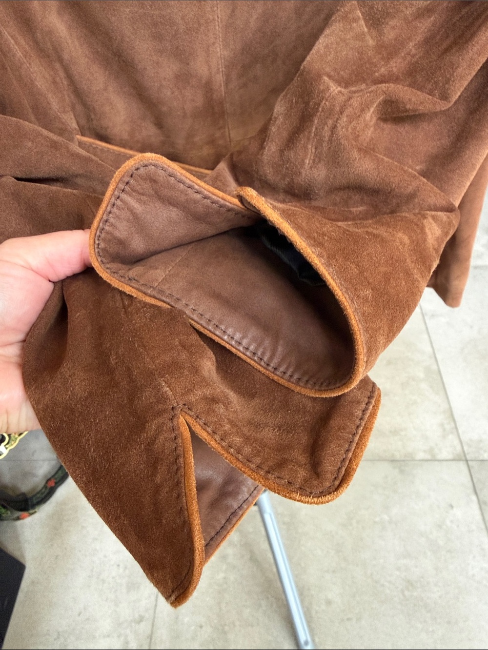 Schneiders Salzburg Trachten-style Brown 100% Goat Skin Suede Women's Jacket sz8 - Picture 13 of 15